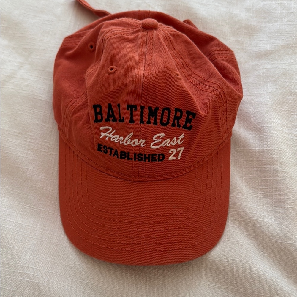 Baltimore Harbor East Orange Cap